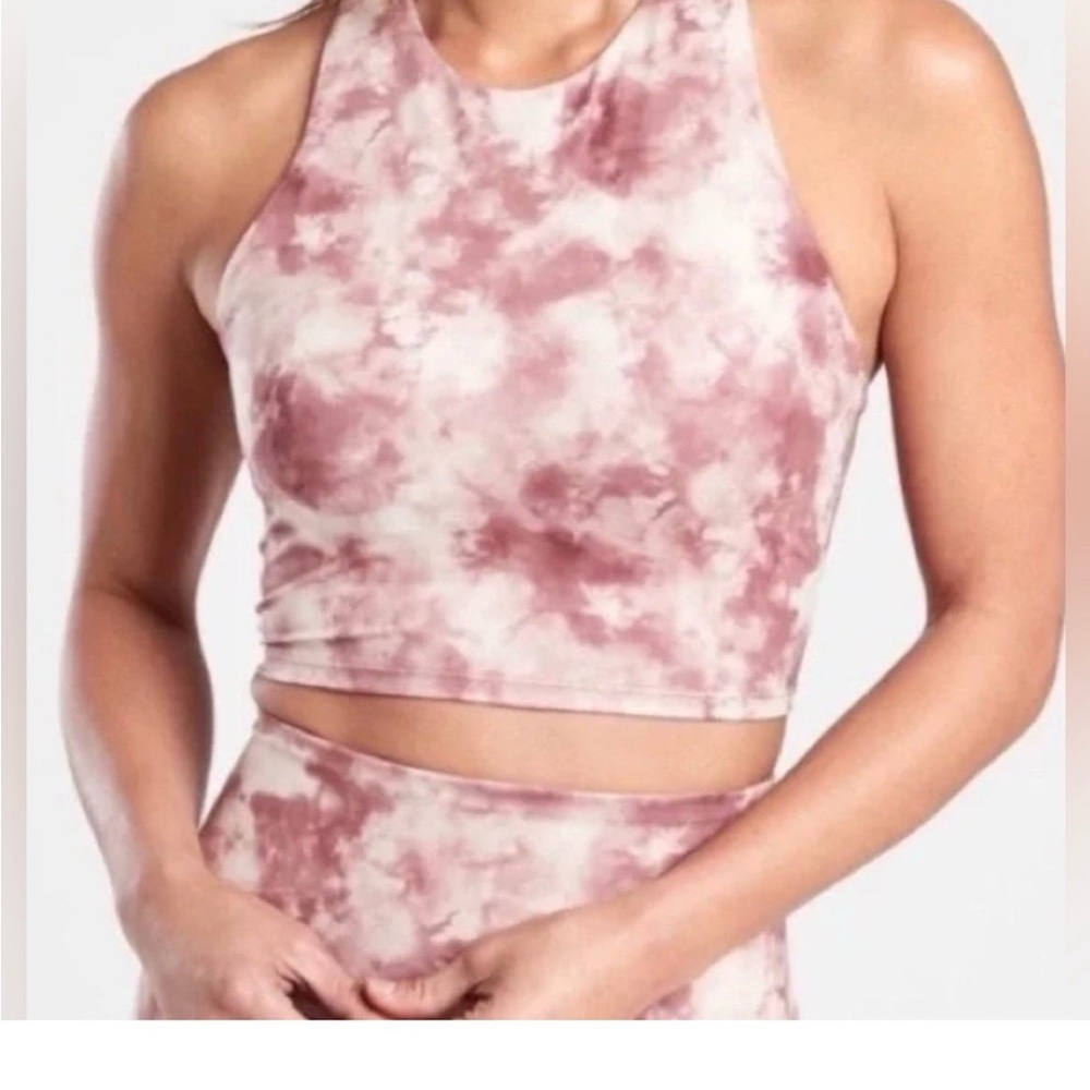 Athleta Conscious High Neck Cropped Bra, Small